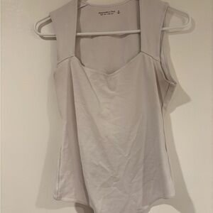 Abercrombie & Fitch White Tank Top Bodysuit